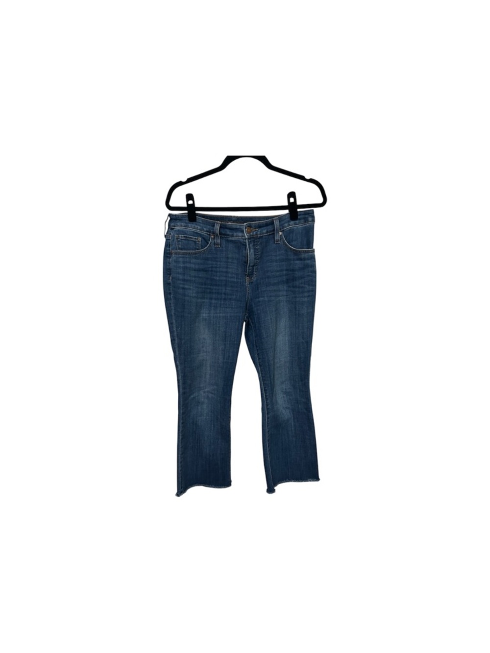 Chico's so slimming girlfriend kick flare Jeans with Frayed Hem